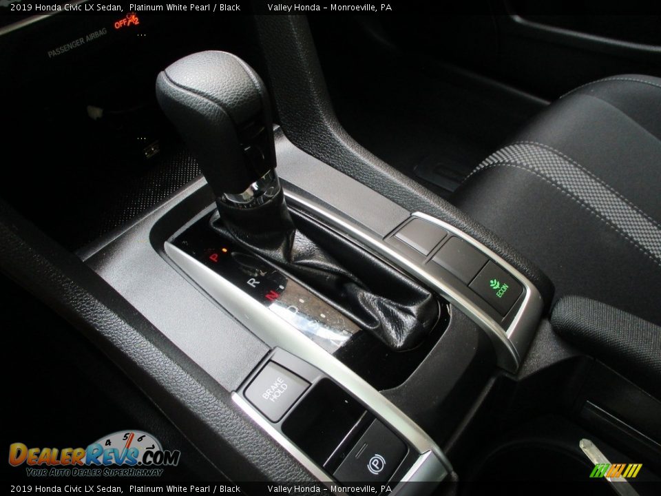 2019 Honda Civic LX Sedan Platinum White Pearl / Black Photo #16