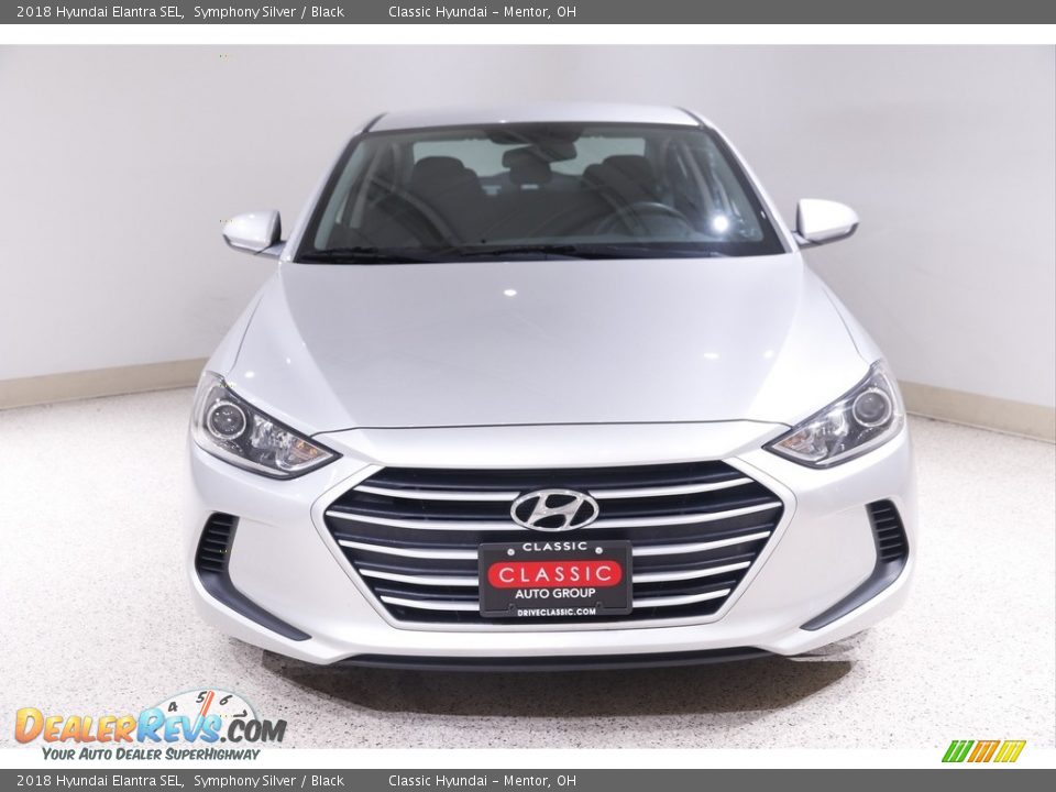 2018 Hyundai Elantra SEL Symphony Silver / Black Photo #2