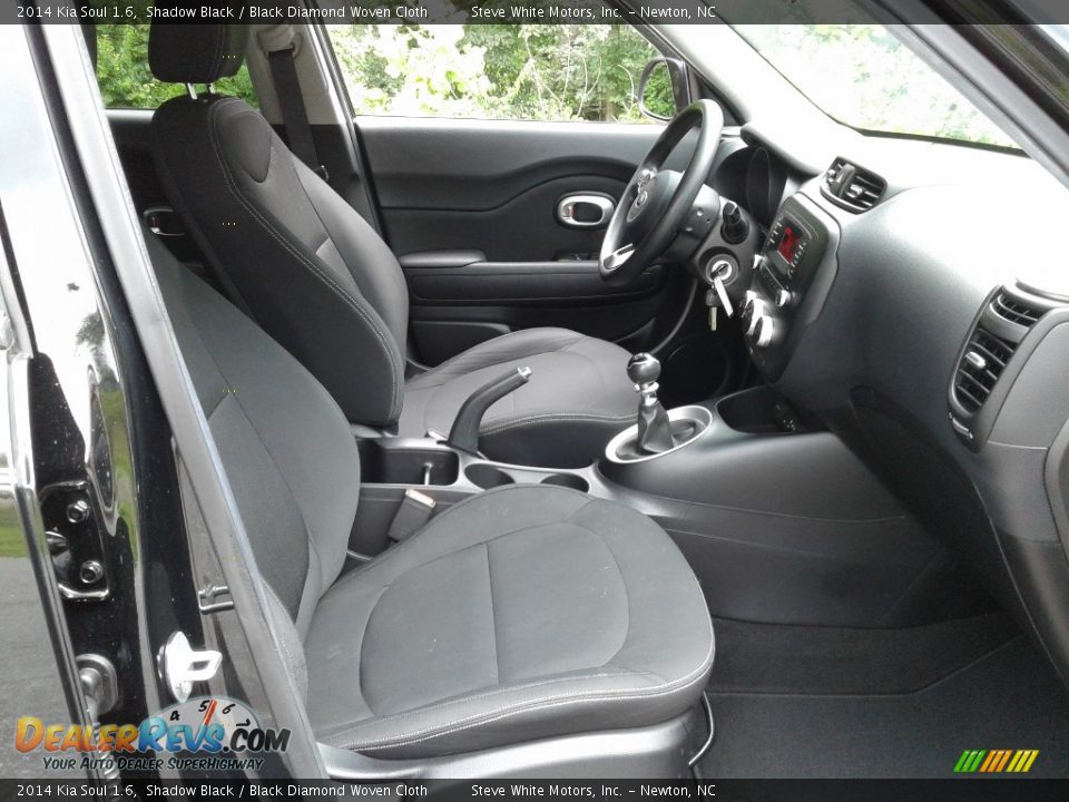 2014 Kia Soul 1.6 Shadow Black / Black Diamond Woven Cloth Photo #17