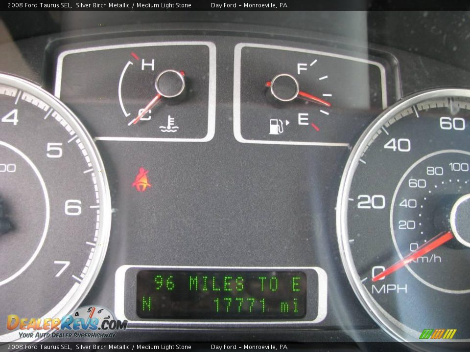 2008 Ford Taurus SEL Silver Birch Metallic / Medium Light Stone Photo #15