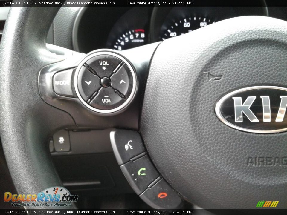 2014 Kia Soul 1.6 Shadow Black / Black Diamond Woven Cloth Photo #19