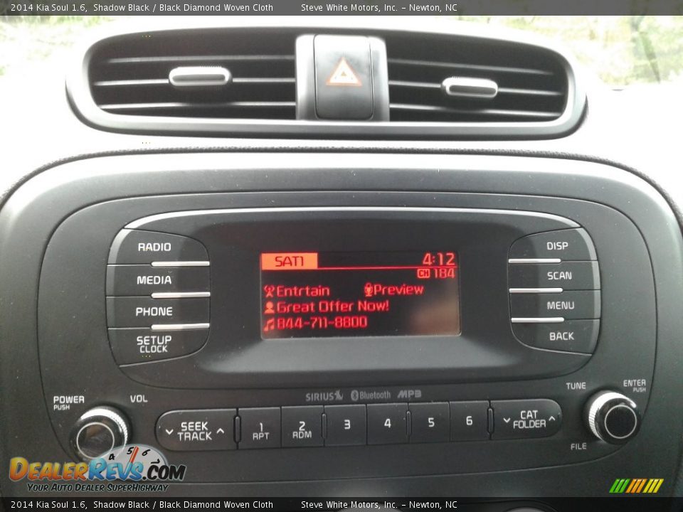 2014 Kia Soul 1.6 Shadow Black / Black Diamond Woven Cloth Photo #22