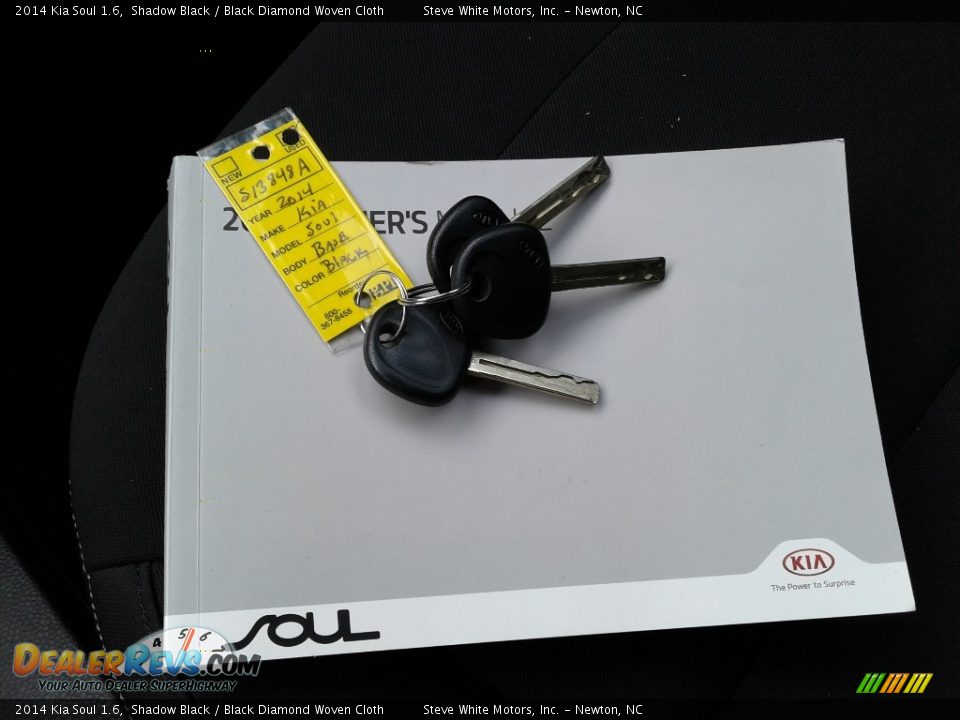 2014 Kia Soul 1.6 Shadow Black / Black Diamond Woven Cloth Photo #25