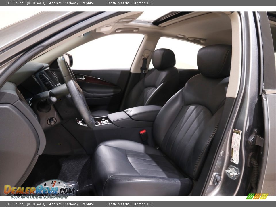 Graphite Interior - 2017 Infiniti QX50 AWD Photo #5