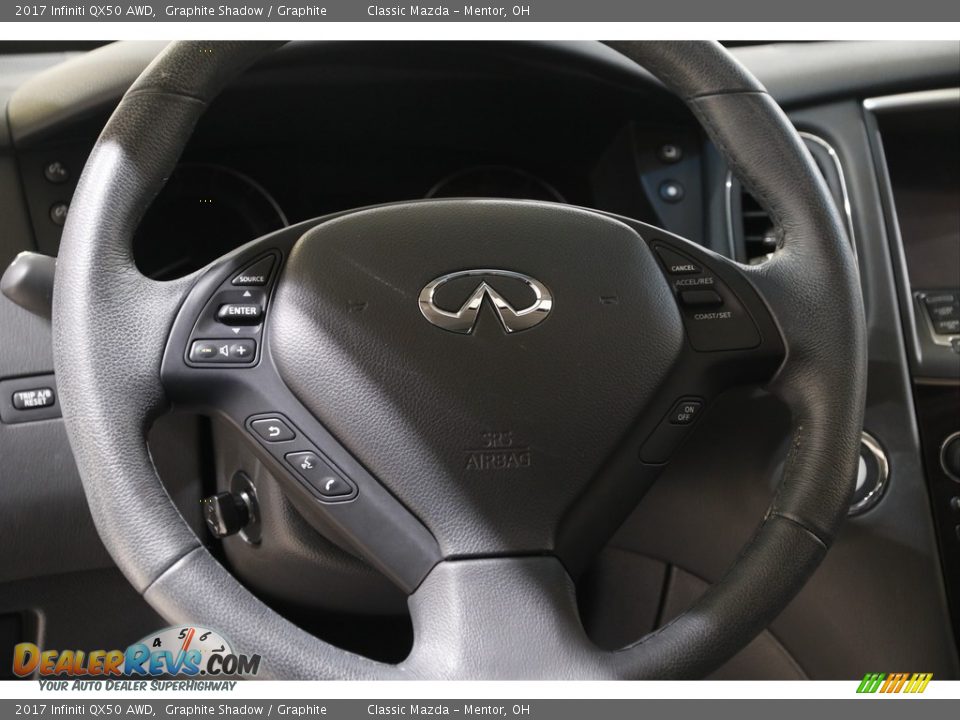 2017 Infiniti QX50 AWD Steering Wheel Photo #7