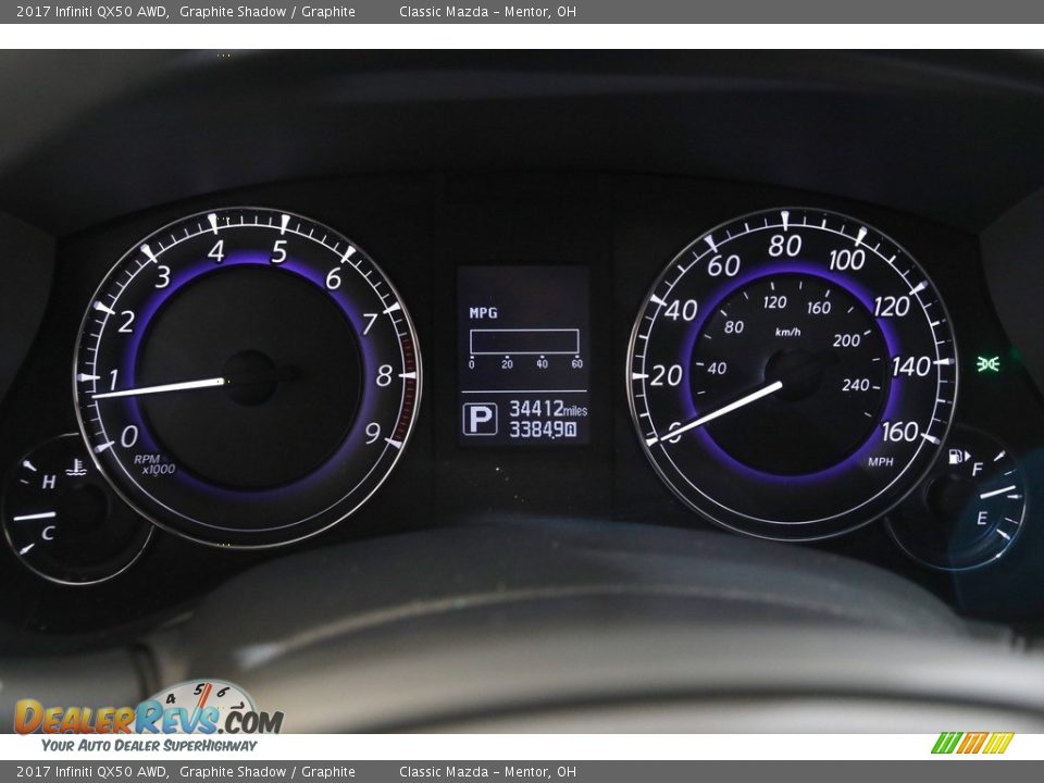 2017 Infiniti QX50 AWD Gauges Photo #8