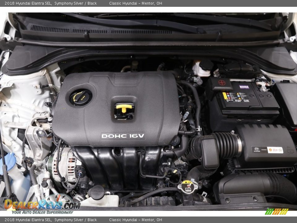 2018 Hyundai Elantra SEL Symphony Silver / Black Photo #18