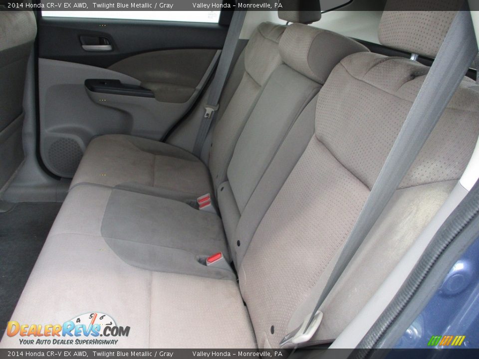 2014 Honda CR-V EX AWD Twilight Blue Metallic / Gray Photo #11