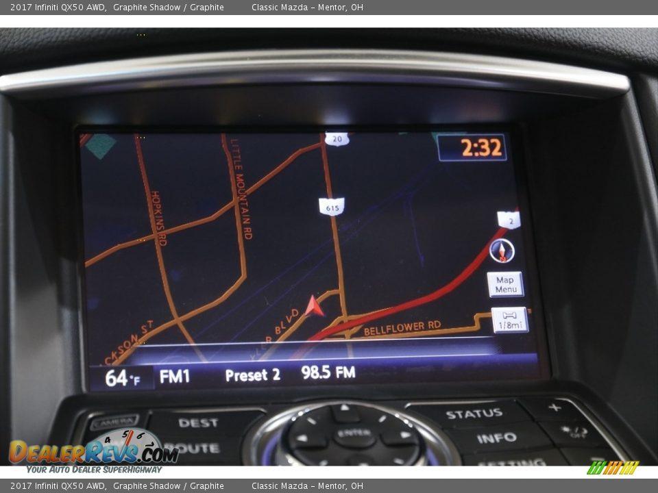 Navigation of 2017 Infiniti QX50 AWD Photo #12