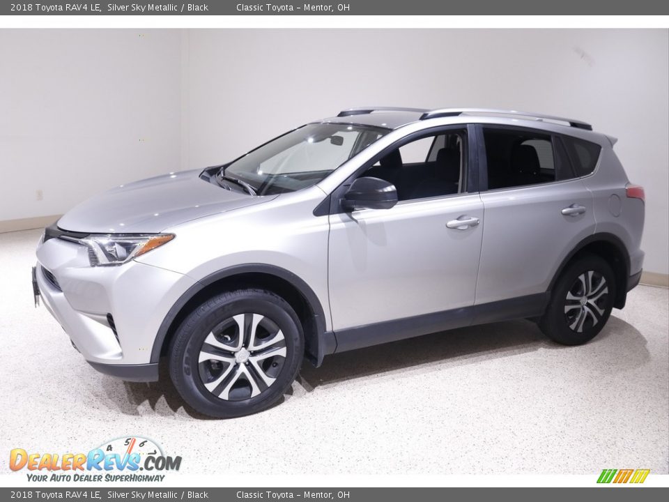2018 Toyota RAV4 LE Silver Sky Metallic / Black Photo #3