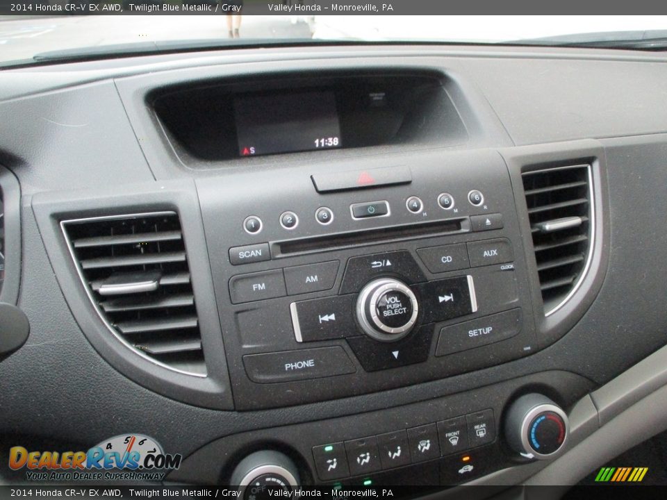2014 Honda CR-V EX AWD Twilight Blue Metallic / Gray Photo #14