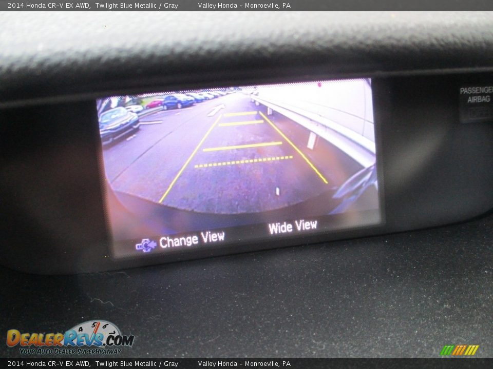 2014 Honda CR-V EX AWD Twilight Blue Metallic / Gray Photo #15