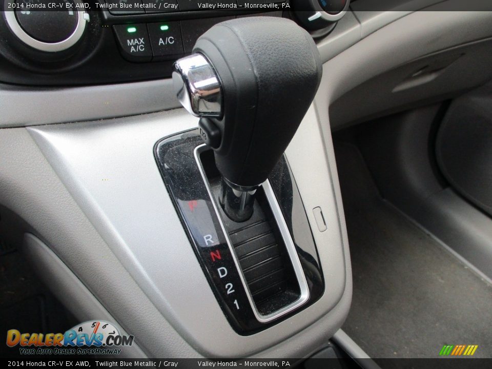 2014 Honda CR-V EX AWD Twilight Blue Metallic / Gray Photo #16