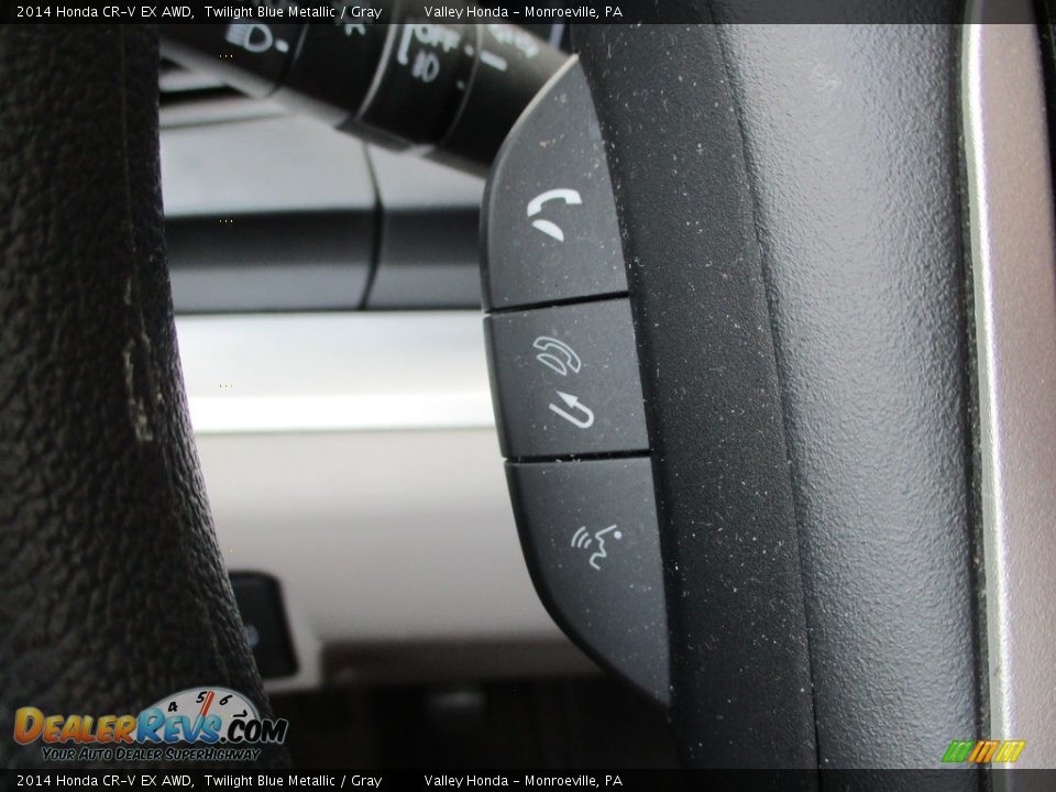2014 Honda CR-V EX AWD Twilight Blue Metallic / Gray Photo #17