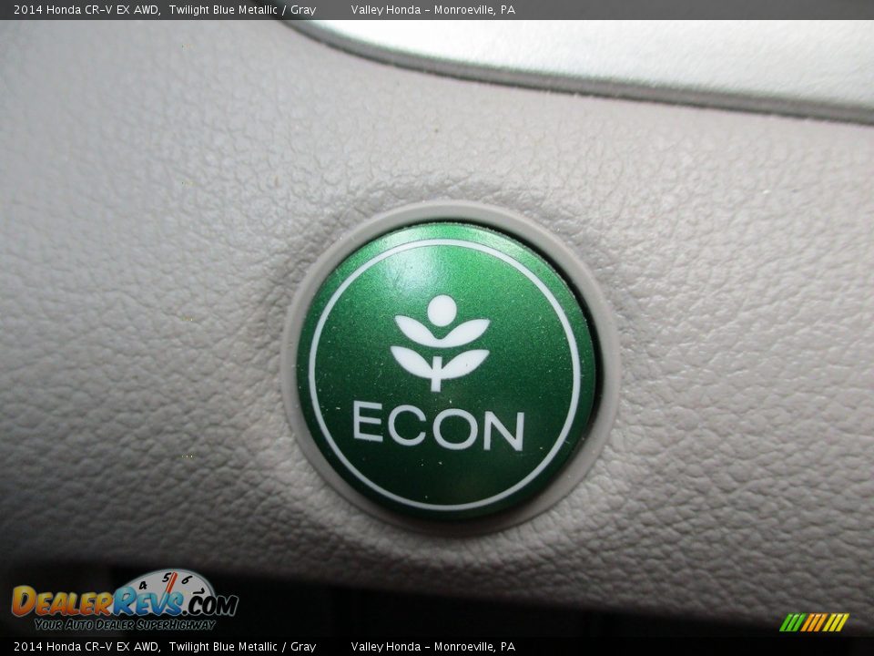 2014 Honda CR-V EX AWD Twilight Blue Metallic / Gray Photo #18