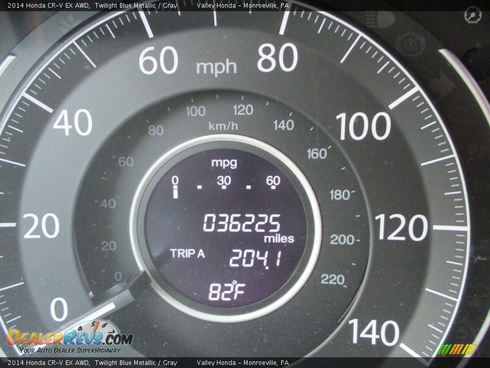 2014 Honda CR-V EX AWD Twilight Blue Metallic / Gray Photo #20