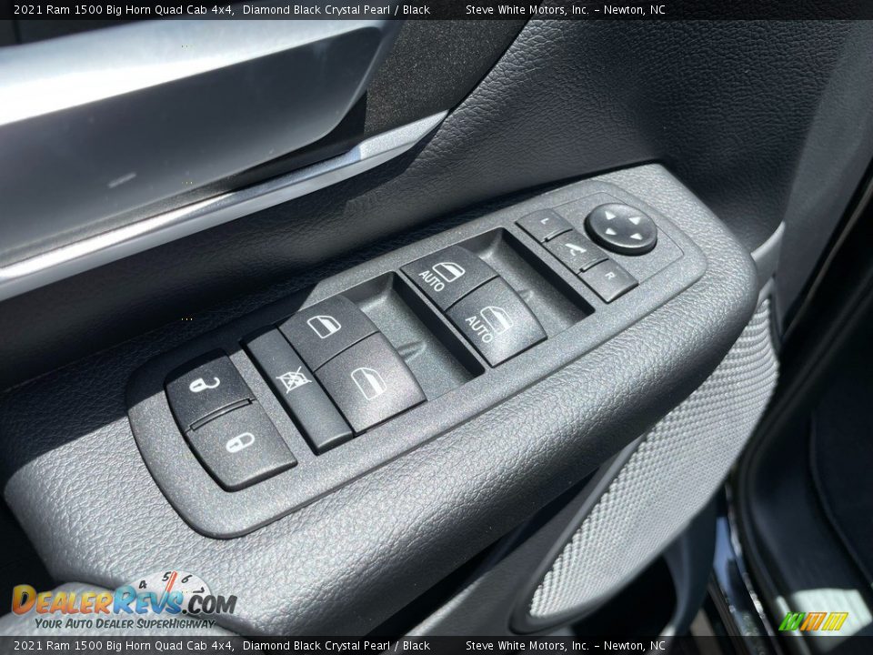 2021 Ram 1500 Big Horn Quad Cab 4x4 Diamond Black Crystal Pearl / Black Photo #12
