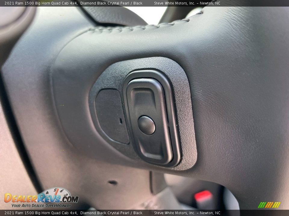 2021 Ram 1500 Big Horn Quad Cab 4x4 Diamond Black Crystal Pearl / Black Photo #13
