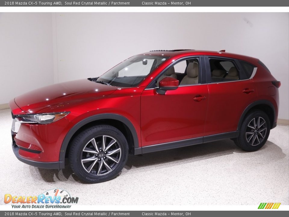 2018 Mazda CX-5 Touring AWD Soul Red Crystal Metallic / Parchment Photo #3