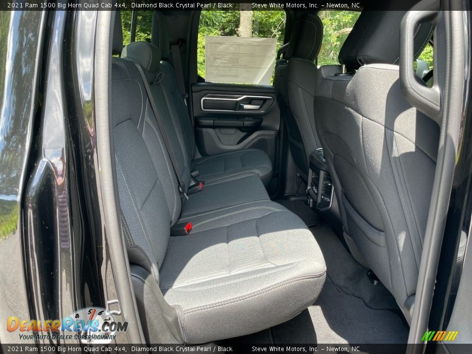 2021 Ram 1500 Big Horn Quad Cab 4x4 Diamond Black Crystal Pearl / Black Photo #16