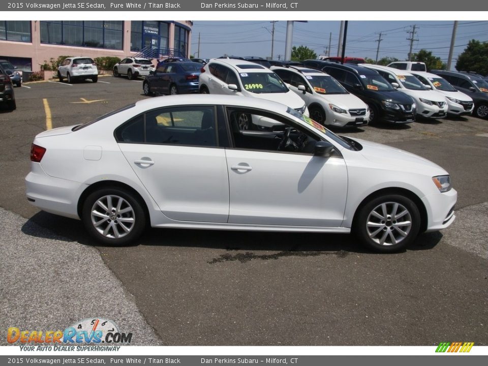 Pure White 2015 Volkswagen Jetta SE Sedan Photo #4