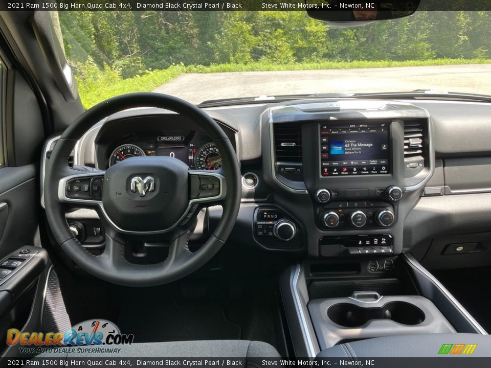 2021 Ram 1500 Big Horn Quad Cab 4x4 Diamond Black Crystal Pearl / Black Photo #18