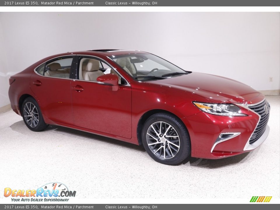 2017 Lexus ES 350 Matador Red Mica / Parchment Photo #1