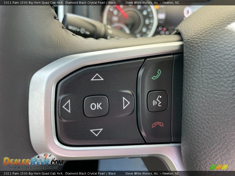 2021 Ram 1500 Big Horn Quad Cab 4x4 Steering Wheel Photo #19