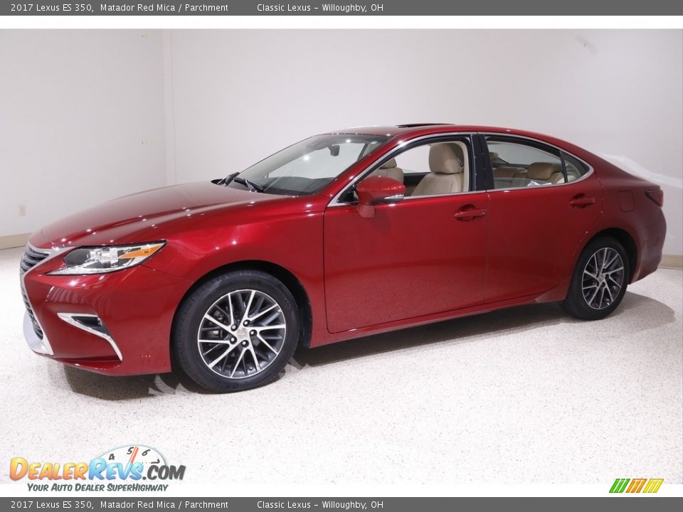 2017 Lexus ES 350 Matador Red Mica / Parchment Photo #3