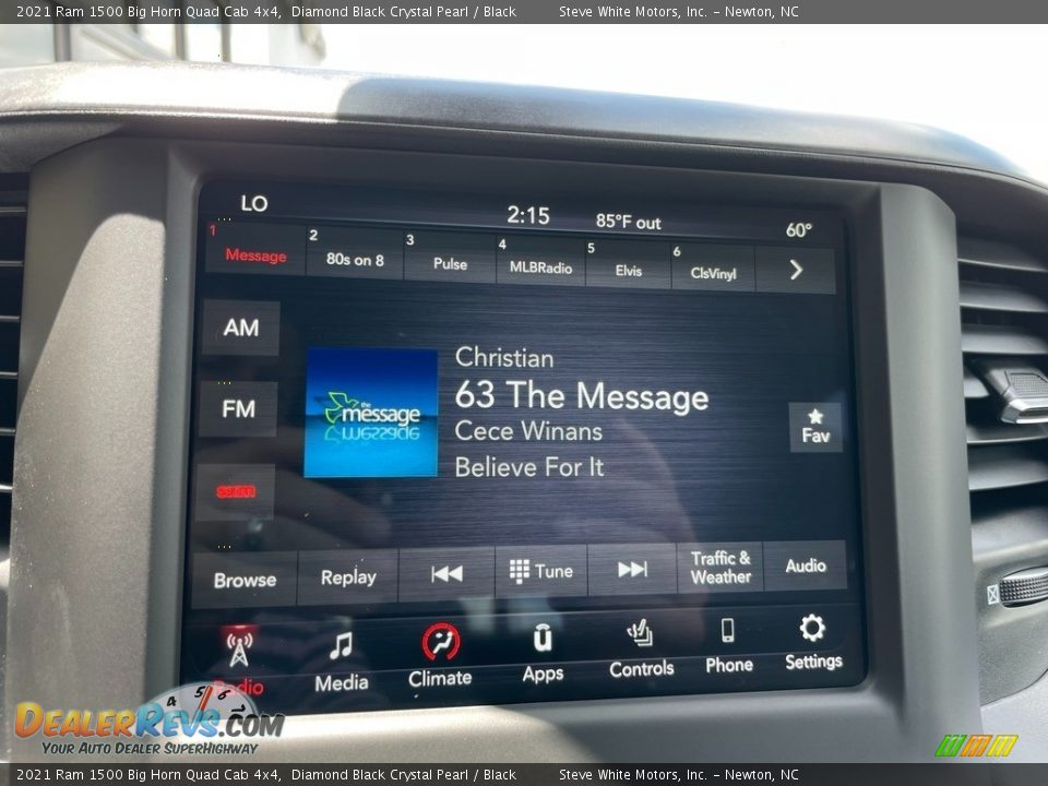 Audio System of 2021 Ram 1500 Big Horn Quad Cab 4x4 Photo #23