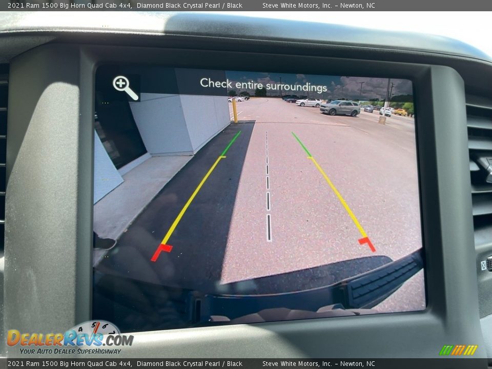 2021 Ram 1500 Big Horn Quad Cab 4x4 Diamond Black Crystal Pearl / Black Photo #25