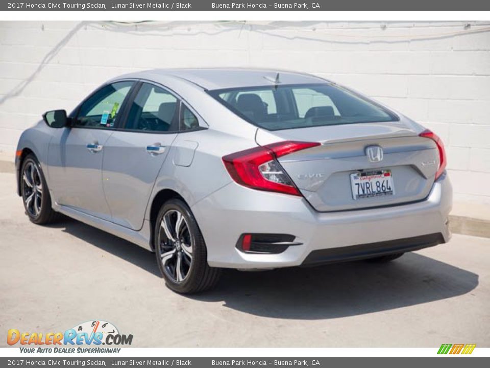 2017 Honda Civic Touring Sedan Lunar Silver Metallic / Black Photo #2