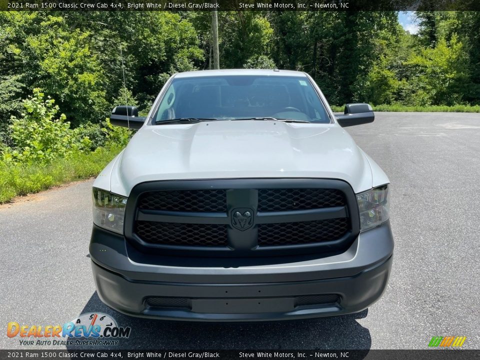 2021 Ram 1500 Classic Crew Cab 4x4 Bright White / Diesel Gray/Black Photo #3