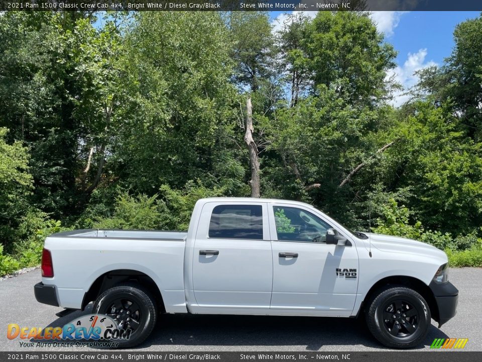 2021 Ram 1500 Classic Crew Cab 4x4 Bright White / Diesel Gray/Black Photo #5