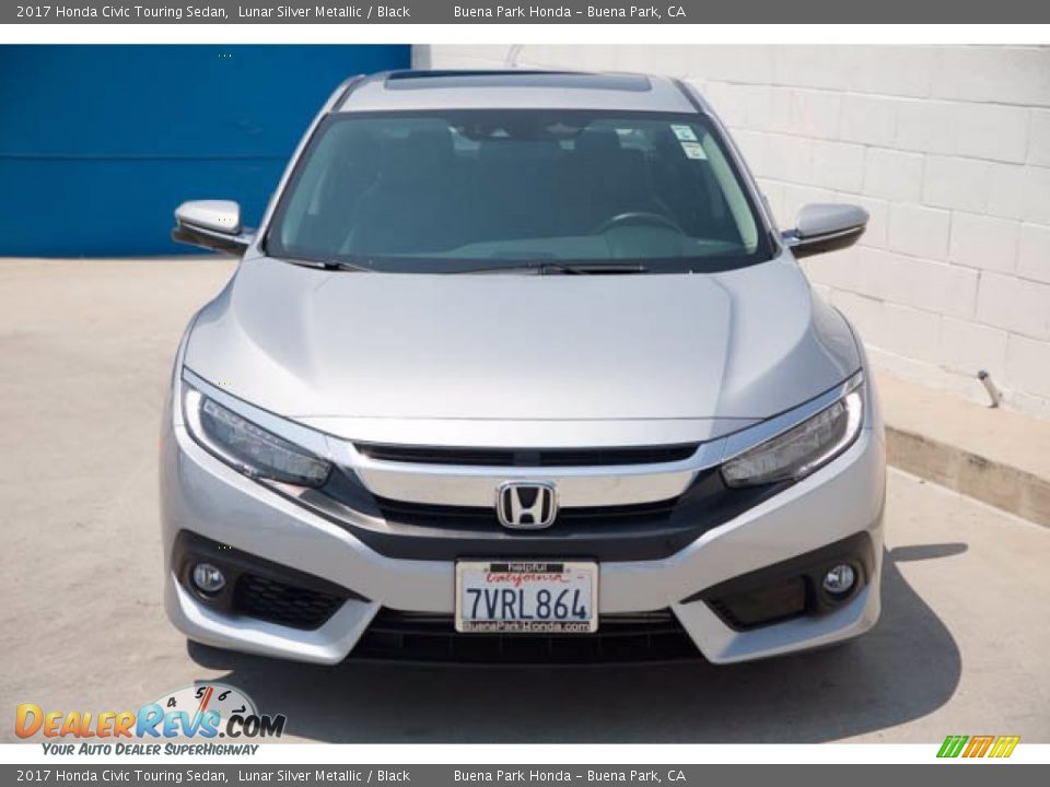 2017 Honda Civic Touring Sedan Lunar Silver Metallic / Black Photo #7