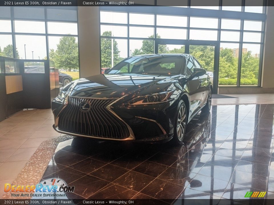 2021 Lexus ES 300h Obsidian / Flaxen Photo #1