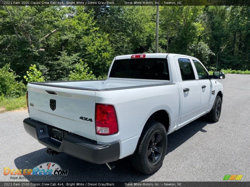 2021 Ram 1500 Classic Crew Cab 4x4 Bright White / Diesel Gray/Black Photo #6