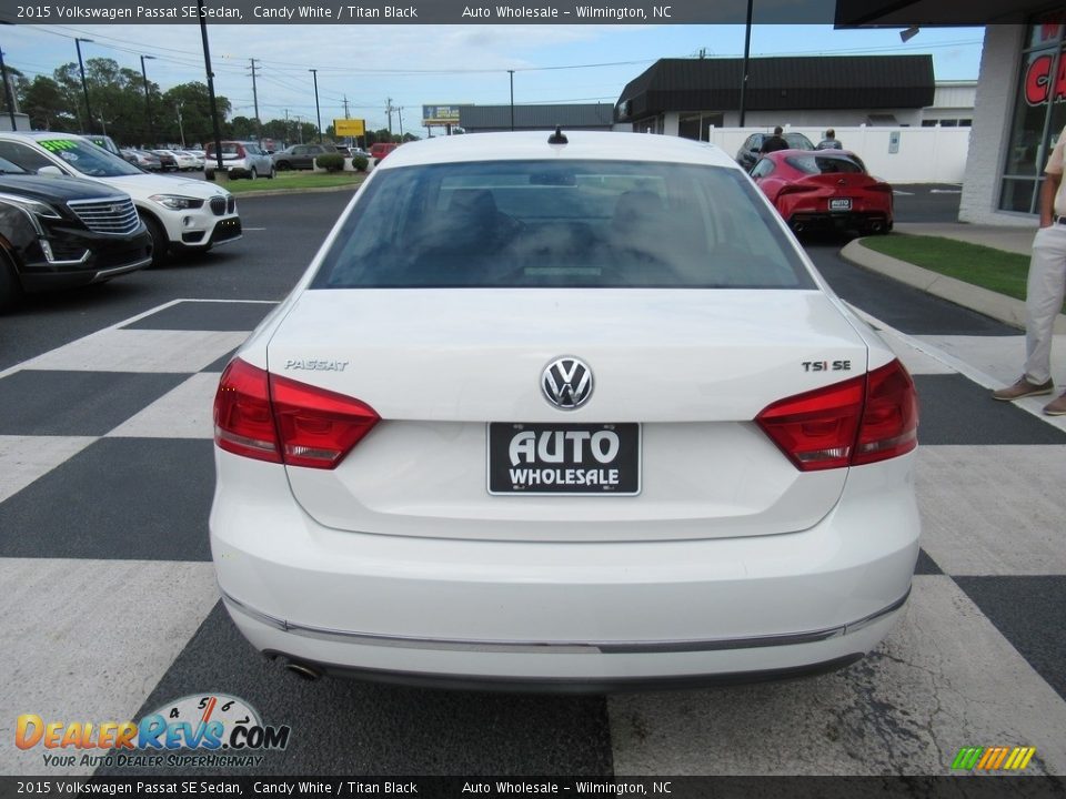 2015 Volkswagen Passat SE Sedan Candy White / Titan Black Photo #4