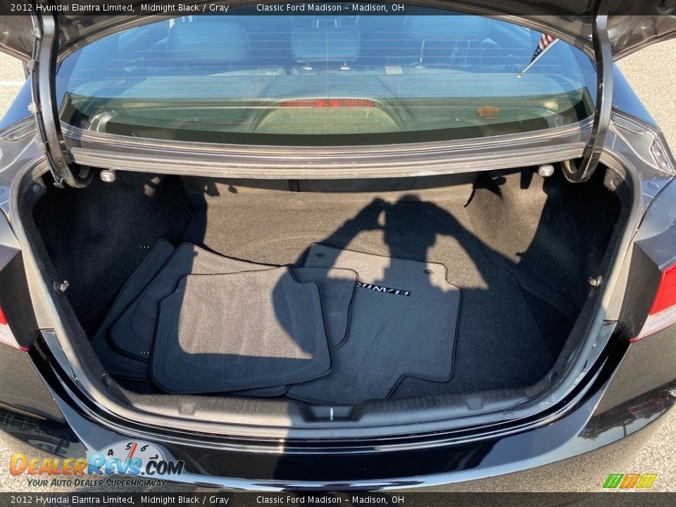 2012 Hyundai Elantra Limited Midnight Black / Gray Photo #17