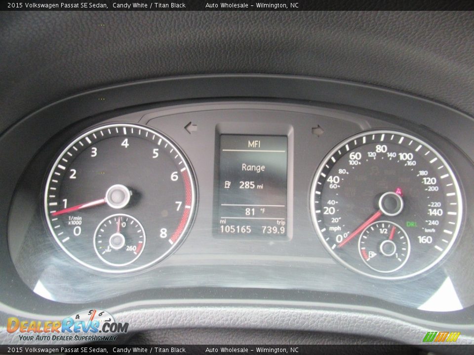 2015 Volkswagen Passat SE Sedan Gauges Photo #16