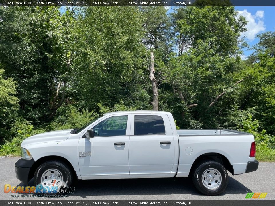 2021 Ram 1500 Classic Crew Cab Bright White / Diesel Gray/Black Photo #1