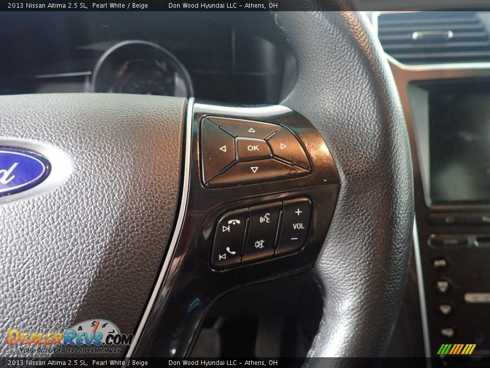 2013 Nissan Altima 2.5 SL Pearl White / Beige Photo #33