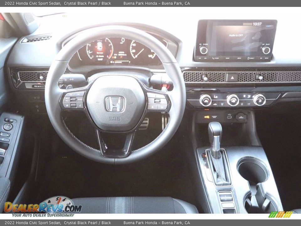 2022 Honda Civic Sport Sedan Crystal Black Pearl / Black Photo #13