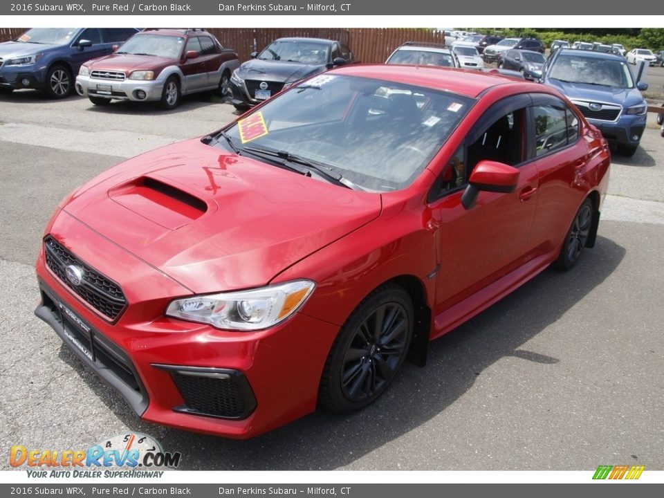 2016 Subaru WRX Pure Red / Carbon Black Photo #1