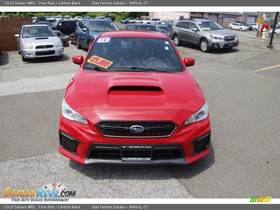 2016 Subaru WRX Pure Red / Carbon Black Photo #2