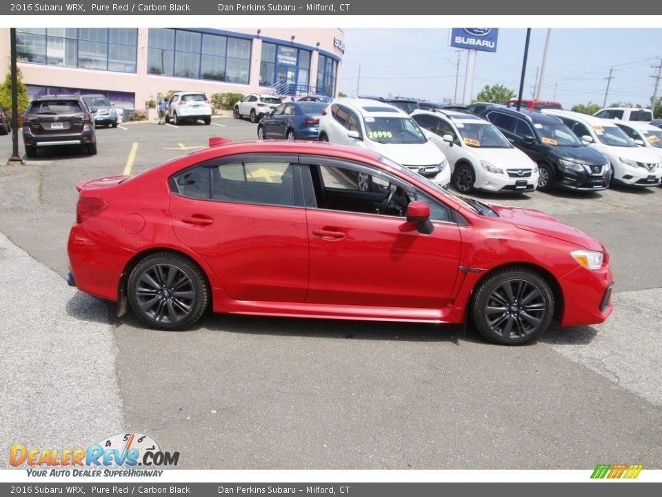 2016 Subaru WRX Pure Red / Carbon Black Photo #4