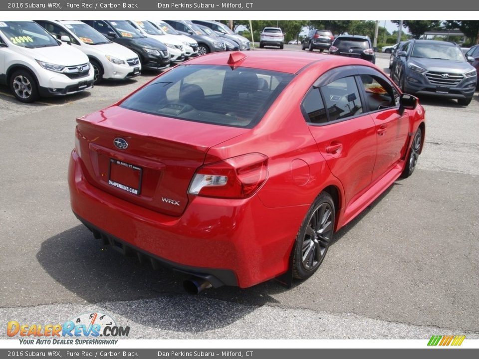 2016 Subaru WRX Pure Red / Carbon Black Photo #5