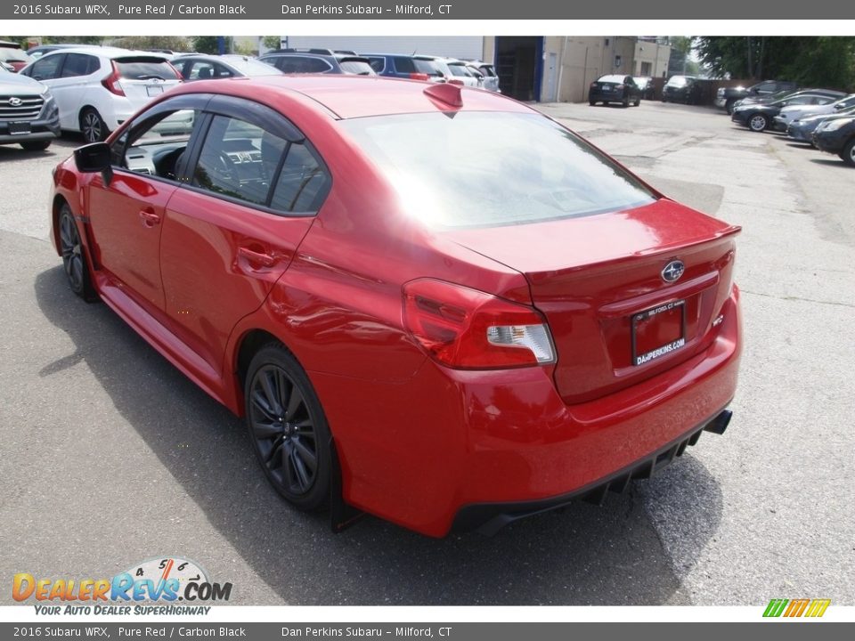 2016 Subaru WRX Pure Red / Carbon Black Photo #7