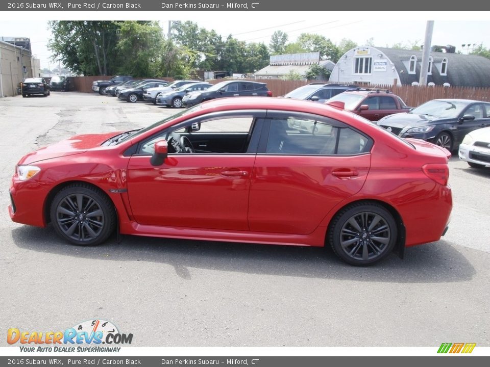 2016 Subaru WRX Pure Red / Carbon Black Photo #8