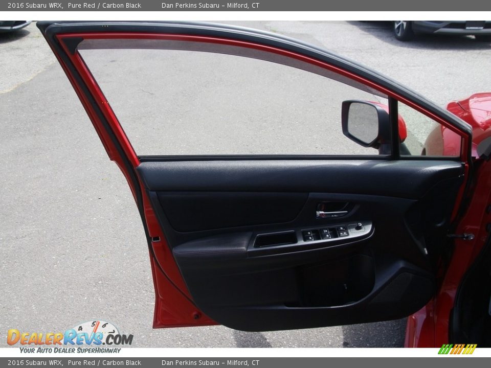 2016 Subaru WRX Pure Red / Carbon Black Photo #9